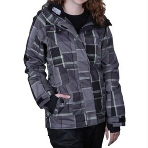 686 XS Reserved Radiant Insulated Jacket Black Green Waterproof Breathable Coat